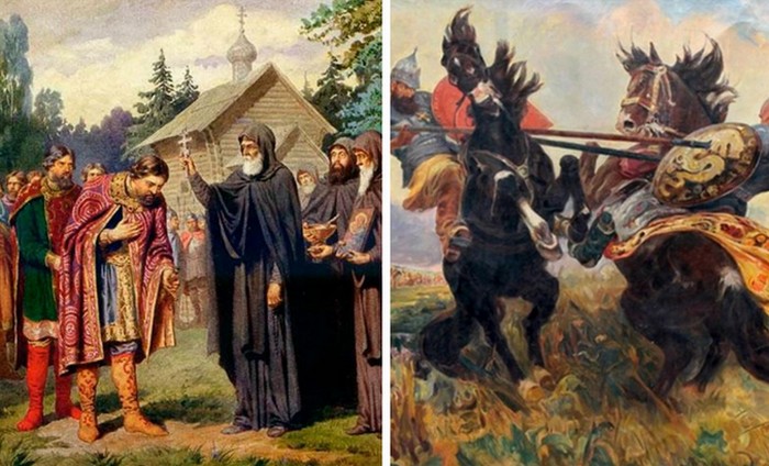 Святой благословил князя Дмитрия Донского на куликовскую битву, увидев победу русского войска в своих видениях. 