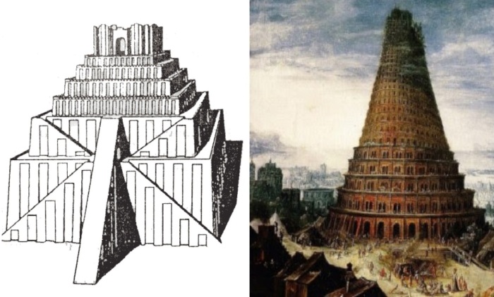 Зиккурат Этеменанки – предполагаемый прототип Вавилонской башни.