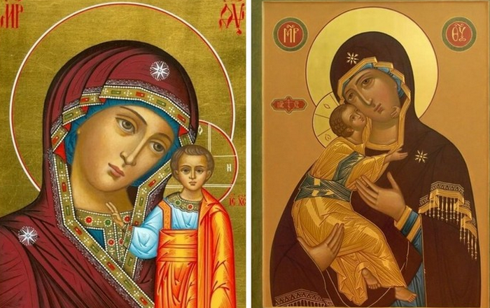 Среди чудодейственных икон отмечают Казанскую и Владимирскую Богоматерь.