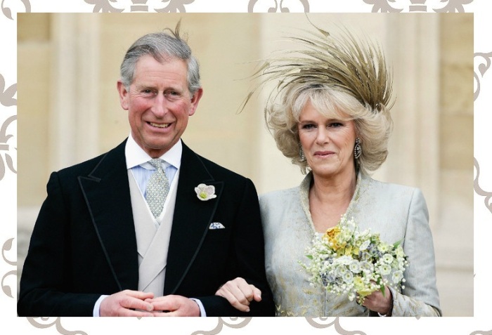 Принц Чарльз и Камилла Парке-Боуллз в день свадьбы, 2005 год