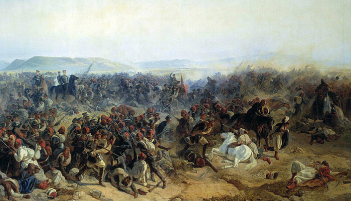 Пушкин отправился в путешествие на Кавказ в 1829 году, на тот момент шла османская  война.