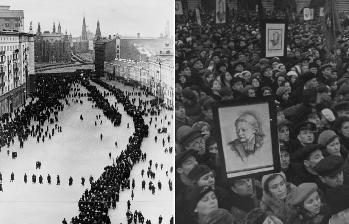 Похороны Надежды Крупской, 1939 г.
