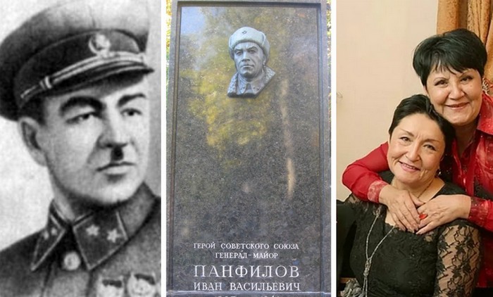 Панфилов погиб от осколка минометной мины, и был похоронен на Новодевичьем кладбище. Известно о его внучке Алуе Байкадамовой.