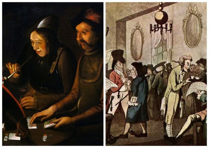 Возникновению теории вероятности предшествовало популярность азартных игр и страховое дело в XVII веке.
