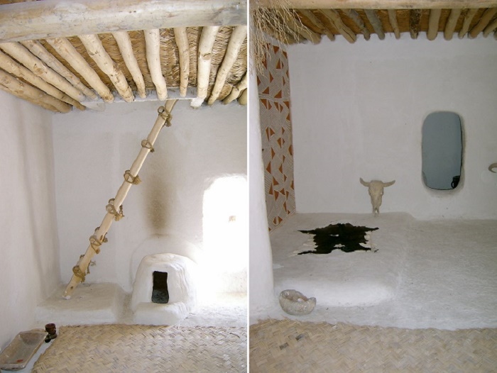 Реконструкция внутреннего интерьера дома в поселении Чатал-Хююк.