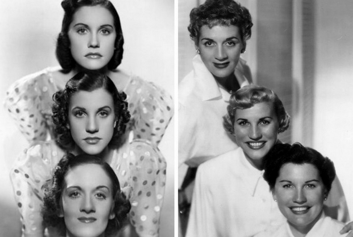 Трио Сестры Эндрюс стали популярными в 1937 году