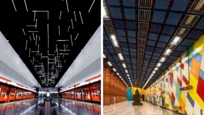 Хельсинская станция метро Кейланиеми икона современного стиля, а лиссабонская станция Olaias выглядит, как настоящий калейдоскоп.
