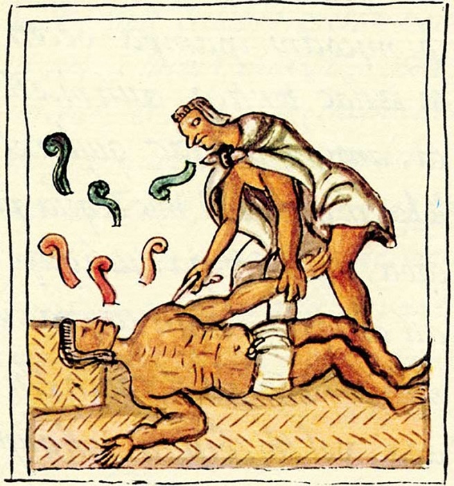 Медицина ацтеков. Флорентийский кодекс, книга 10, 1569 год / Источник: facebook.com