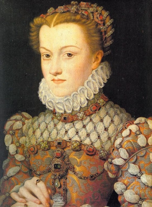 Портрет Елизаветы Австрийской кисти Франсуа Клуэ, 1572 год, Лувр, Париж. / Источник: wikipedia.org