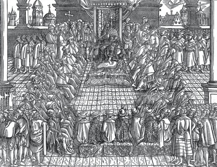Сейм Речи Посполитой во время правления Сигизмунда II Августа, 1570 год. Рисунок Яна Гербурта. / Источник: Wikimedia Commons