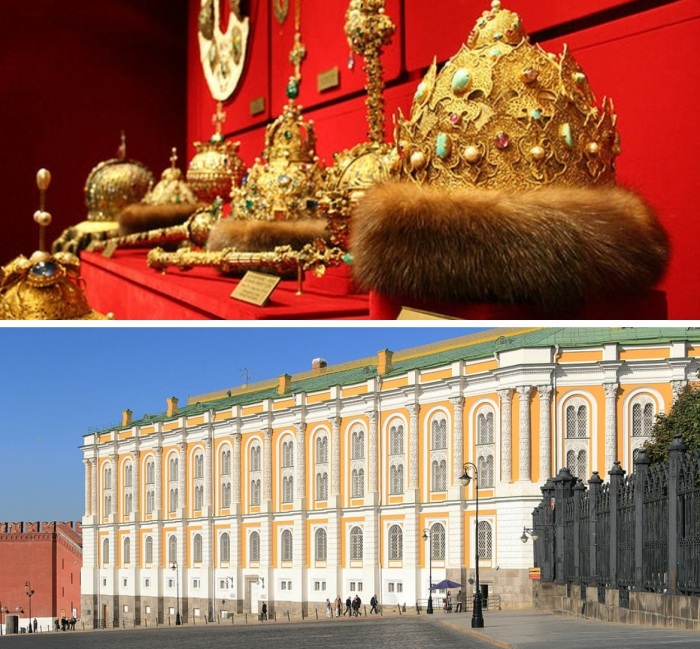 Коллекции Оружейной палаты Кремля насчитывают тысячи реликвий
