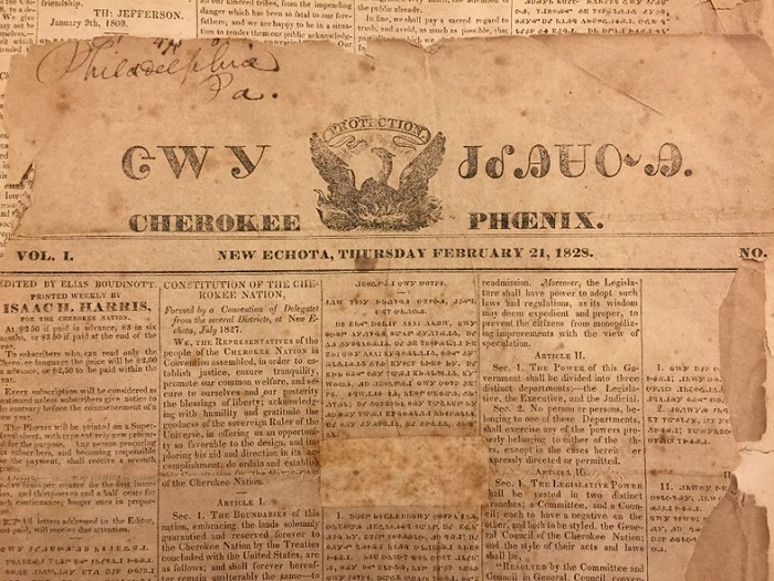 Выпуск газеты «Чероки Феникс» от 21 февраля 1828 года / Фото: was.media.com