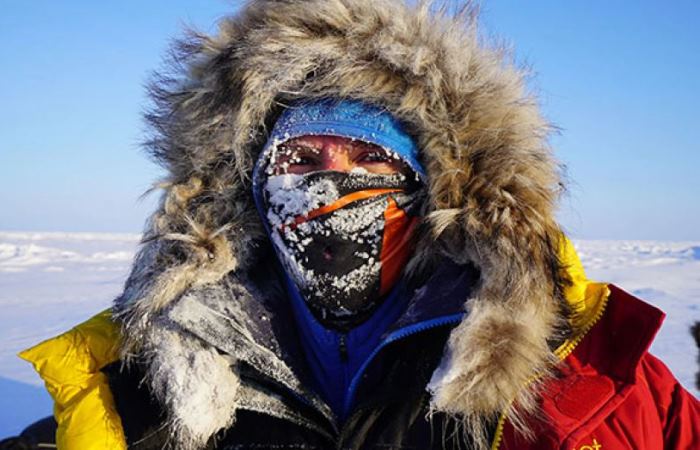 Шон Шварнер на Северном полюсе. Фото: kpbs.org