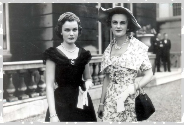 Маргарет с дочкой Фрэнсис в 1953 году