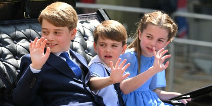 Принц Джордж, принц Луи и принцесса Шарлотта. / Фото: Getty Images