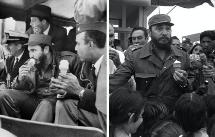 Брутальный Фидель Кастро любил не только сигары, но и мороженое