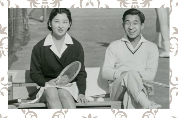 Бывший император Акихито и его супруга бывшая императрица Митико в молодости