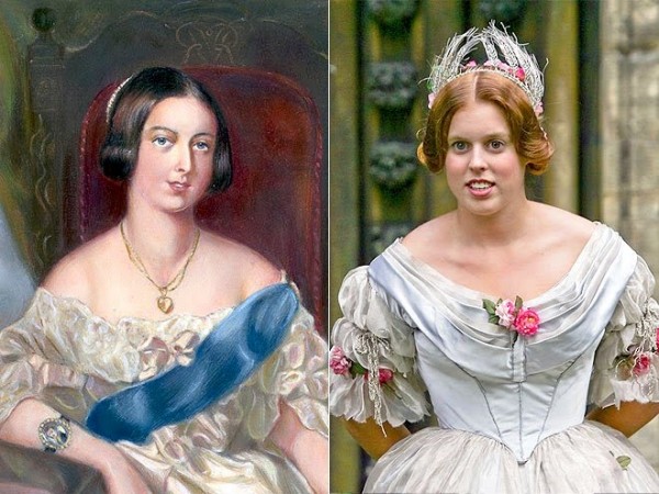 Принцесса Беатрис и королева Виктория невероятно похожи