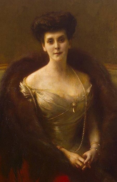 Мадам фон Пистолькорс Ольга Валериановна. Репродукция портрета Паскаля Даньян-Буве.