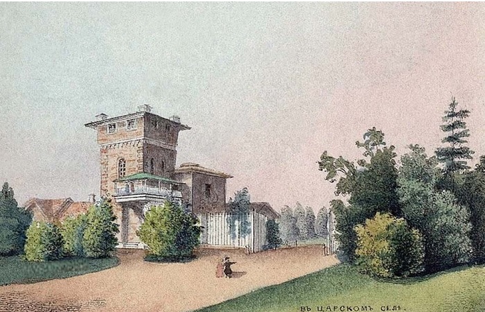 Ламский павильон. Зарисовка неизвестного художника