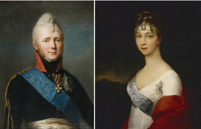 Венценосная чета: Александр I и Елизавета Алексеевна