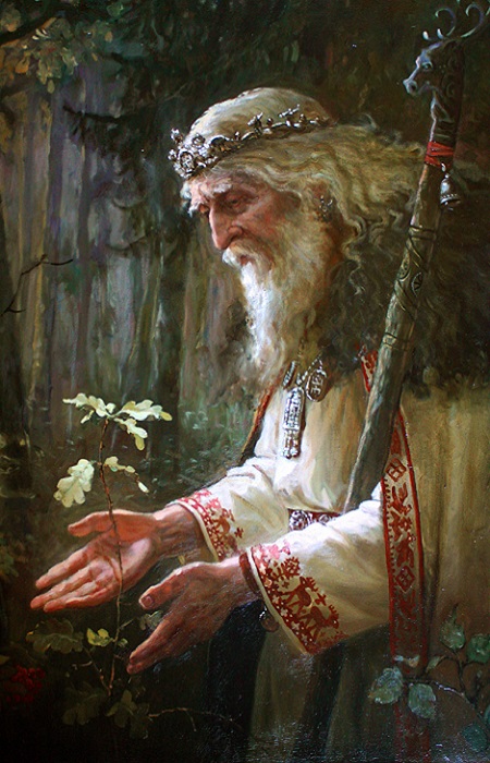 Подобно Святибору, изображенному Шишкиным на картине, заботились все волхвы о лесе.