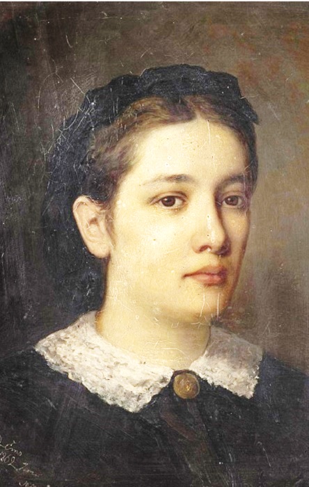 А.А.Крылова первая супруга С.П.Боткина. Фрагмент портрета художника М.П.Боткина
