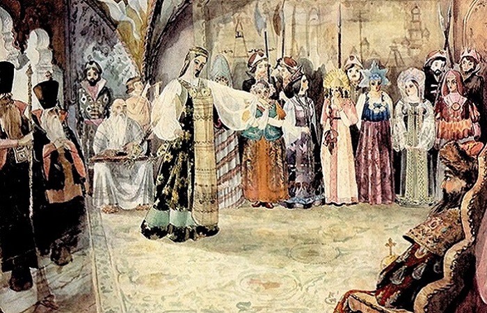 «Иван Грозный выбирает невесту». Художник Татьяна Гороховская. / Фото: avatars.dzeninfra.ru