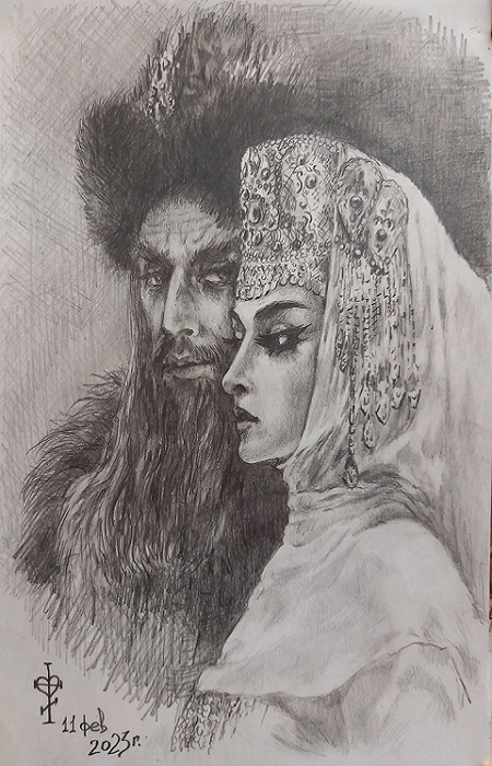 «Встреча царя Ивана IV с княжной Кученей». / Фото: i.pinimg.com