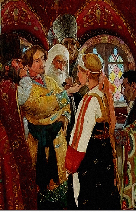 Первичный осмотр был публичным. Репродукция картины И.Кириллова «Выбор невесты» Первичный осмотр был публичным. Репродукция картины И.Кириллова «Выбор невесты»