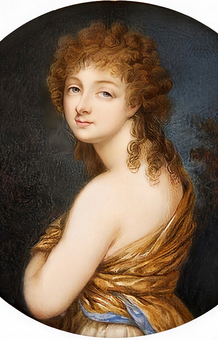 Розалия Любомирская. Репродукция портрета Винсента де Лессеура