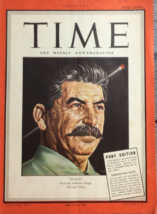 Сталин на обложке американского журнала появлялся неоднократно. / Фото: www.sendle.ru
