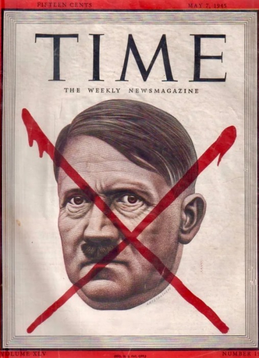 Обложка журнала выпуска мая 1945 года, Гитлера к этому моменту уже нет в живых. / Фото: www.scoopnest.com