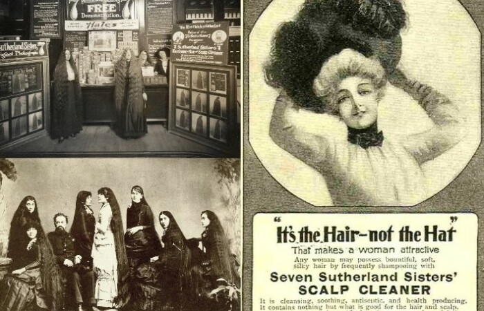 Сестры Сазерленд занимались рекламой тоника для волос, на котором заработали миллионы долларов.