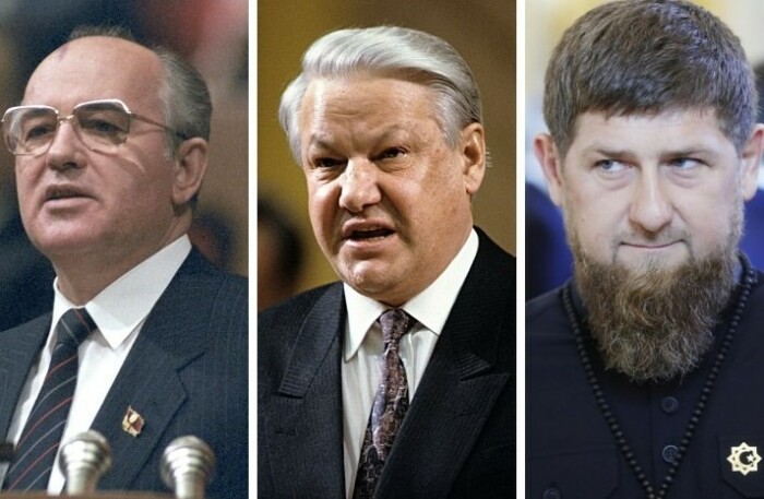 Слова паразиты и неправильное их произношение было замечено у Р. Кадырова, М. Горбачева и Б. Ельцина.