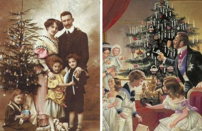 Елка в семьях петербургских немцев в XIX веке.