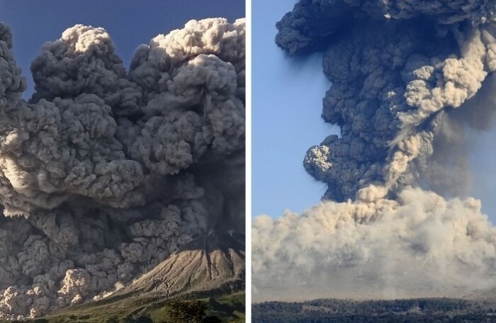 Извержение вулкана: пепел, который закрыл территорию острова.