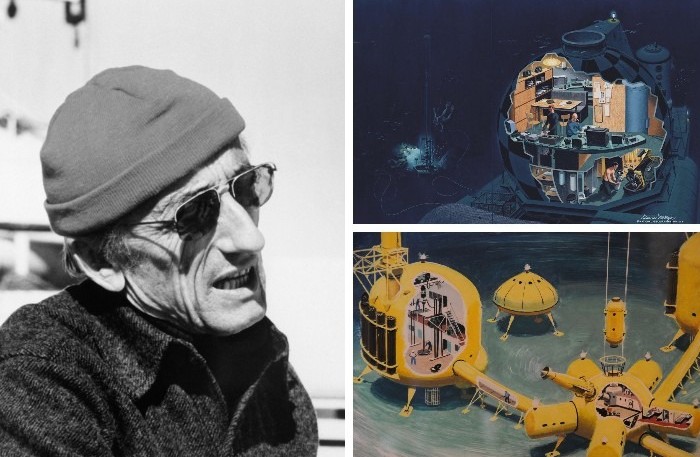 Жак-Ив Кусто разработал проект Преконтинент - подводный дом.