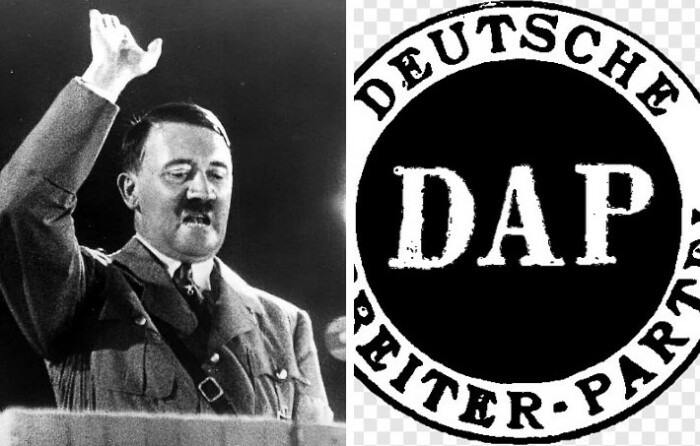 Адольф Гитлер поддержал идеи партии DAP и стал ее членом в 1919 году.