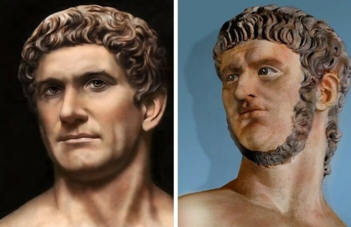 Древний Рим - мужчины использовали краску для лица без излишеств.