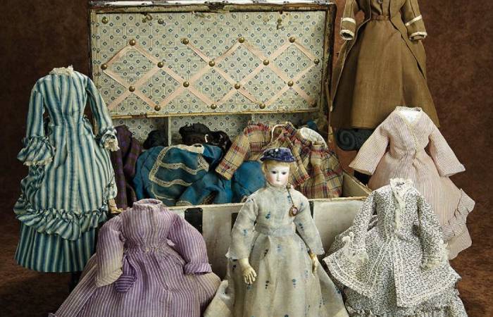 Приданое кукол до революции 1917 года. / Фото: babiki.ru