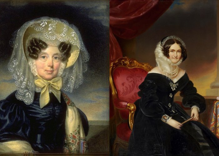 Александра и австрийская императрица Каролина Августа Баварская.