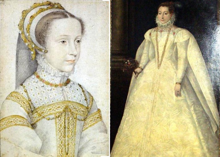Мария Стюарт первая надела белое подвенечное платье.