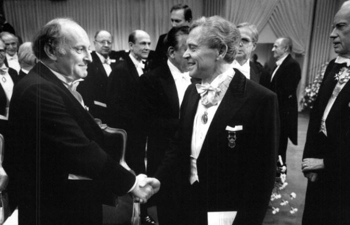 Иосиф Бродский на церемонии вручения Нобелевской премии / Фото: anticvarium.ru