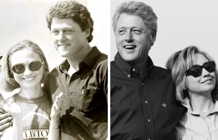 Билл и Хиллари Клинтон в молодости