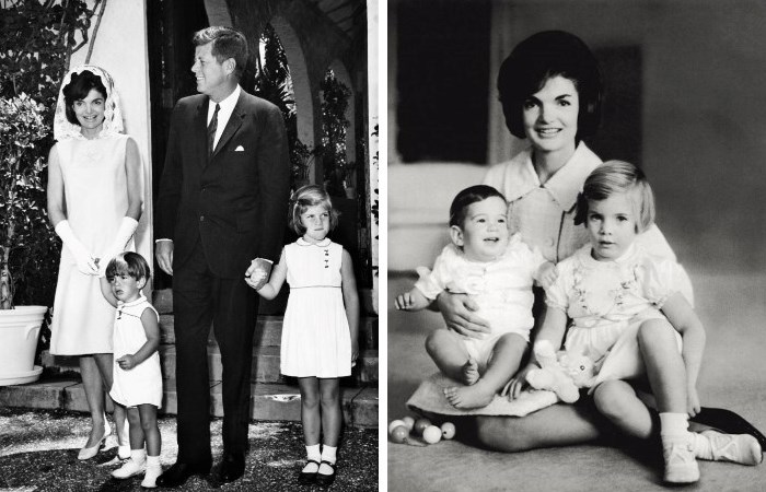 Супруги Кеннеди с детьми