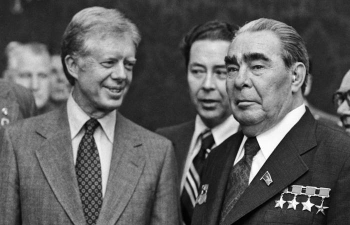Джимми Картер с Л.И. Брежневым. Фото: tass.ru
