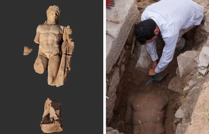 Статуи Геркулеса, обнаруженные в Греции
