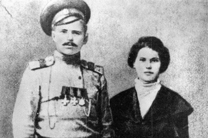 Василий Иванович с первой женой, Пелагеей./Фото: https://kuban24.tv