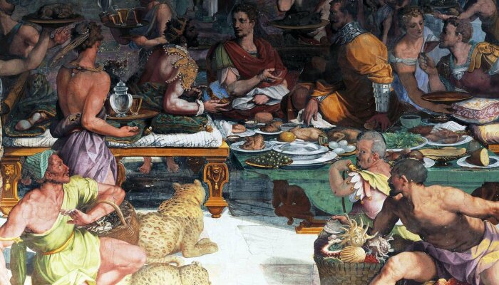 В античном мире к еде относились как  к возможности подтвердить свой социальный статус./Фото: https://warriorpath.info